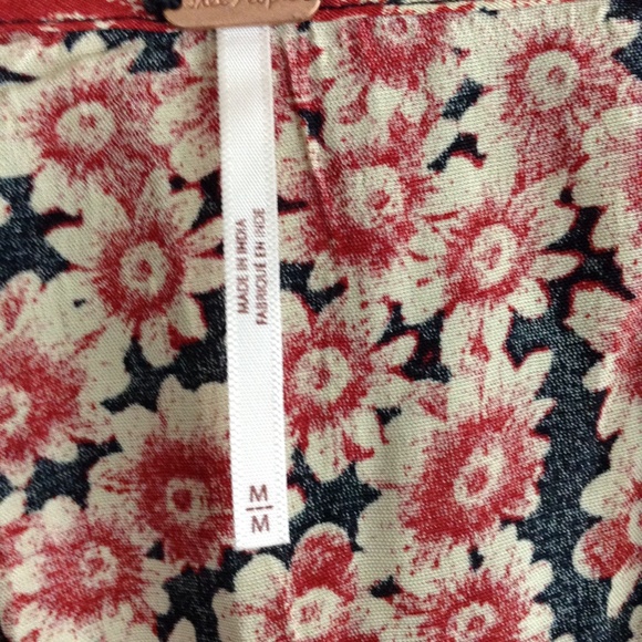 - Free People Lace Up Floral Corset Mini Dress Size Medium - Picture 4 of 15